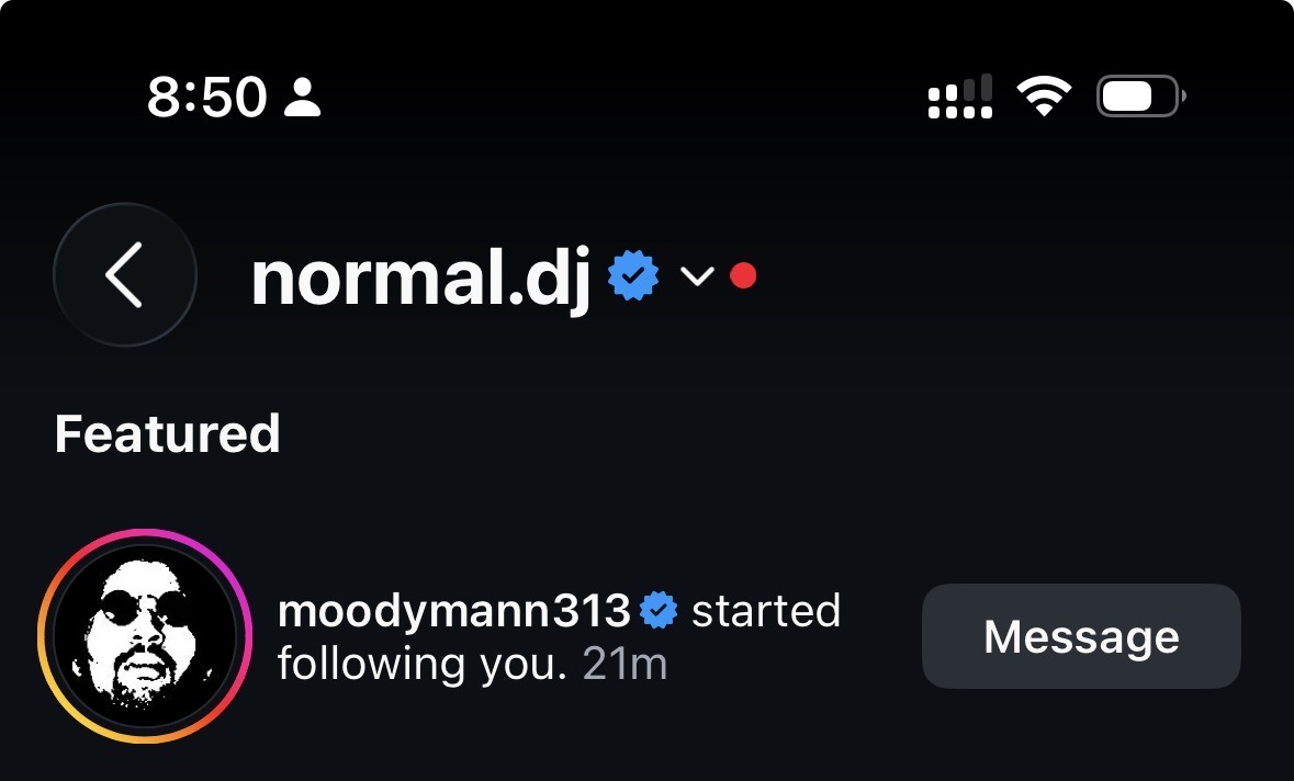 Moodymann (@moodymann313) started following normal.dj on Instagram
